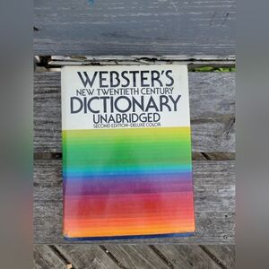Websters New Twentieth Century Dictionary Unabridged Second Edition Deluxe Color